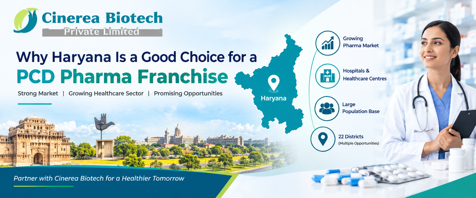 Why Haryana Is a Good Choice for a PCD Pharma Franchise